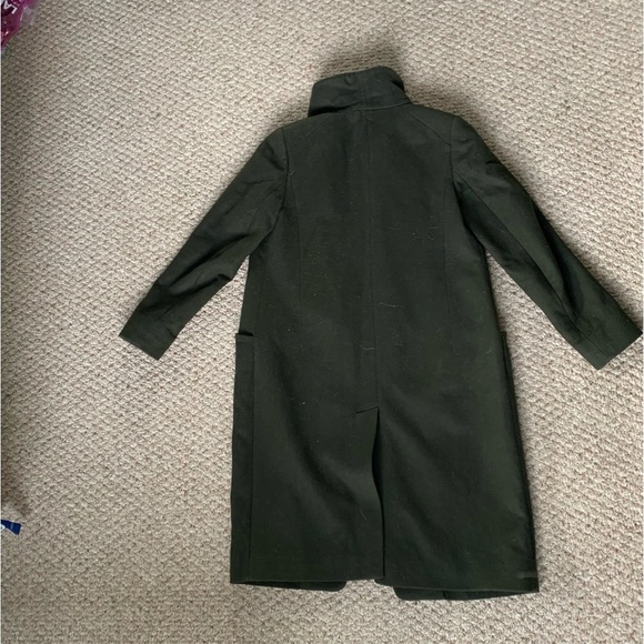 Wilfred The Cocoon Long Coat Long Wool-Cashmere Coat Dark Green XS - Picture 5 of 6